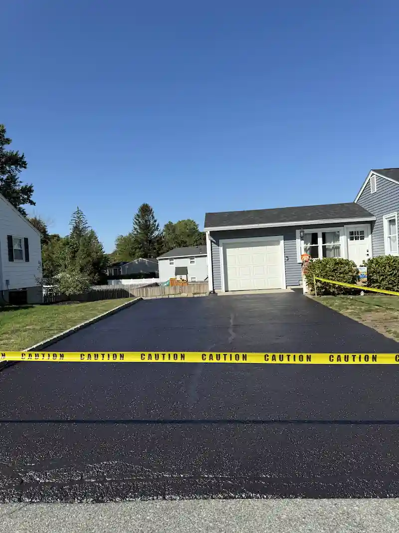 After: Residential driveway sealcoating - Warwick, RI