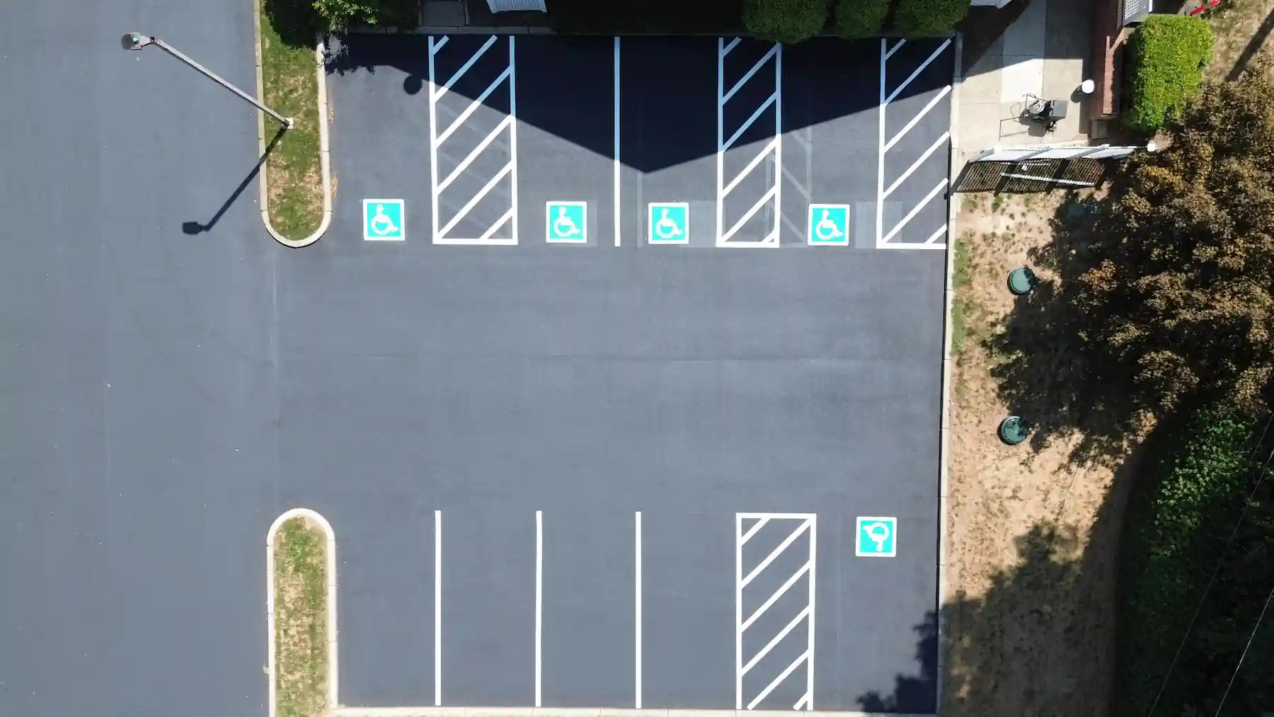 Sealcoating and line striping work by Titan Enterprises